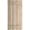Ekena Millwork Rustic Four Board Spaced Board-n-Batten Hand Hewn Faux Wood Shutters, 23 1/2W x 48H, PR SHUBSS23X48HHPR - alternate 17
